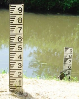 Water Depth Gauge Board - Water Level Marker Sign